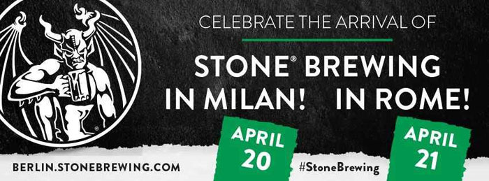 stone brewing a roma e milano per presentare la sede di berlino