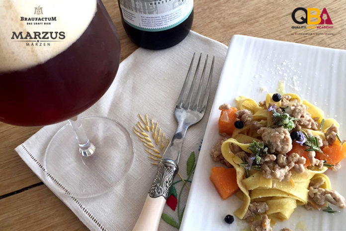 Tagliatelle e birra marzus