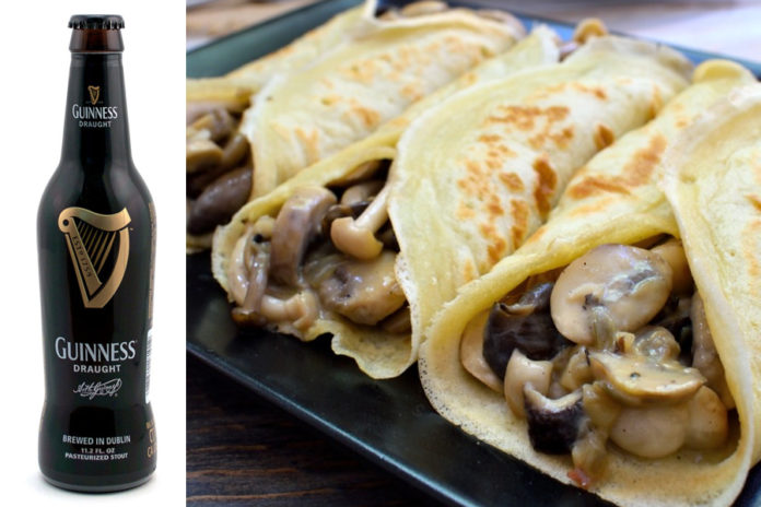 Guinness Crepes funghi