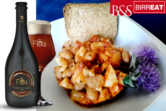 Fagioli e baccalà alla birra Flea Federico II extra