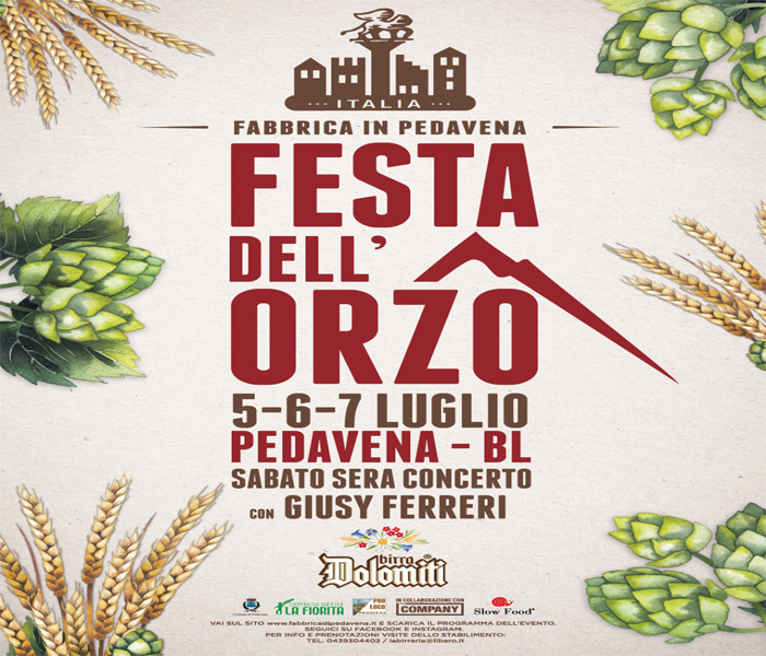 birra pedavena festa dell'orzo 2019