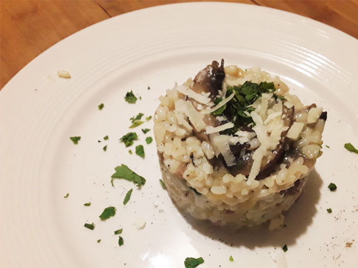 risotto funghi birra