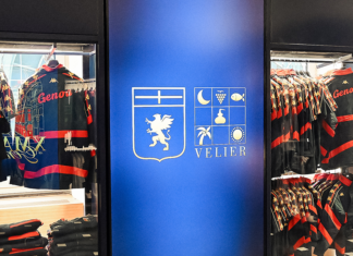 Velier e Genoa Calcio nel nuovo negozio di Genova
