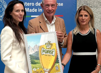 Francobollo dedicato per Birra FORST